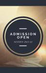 Admission Open 2021-22 (Nursery)